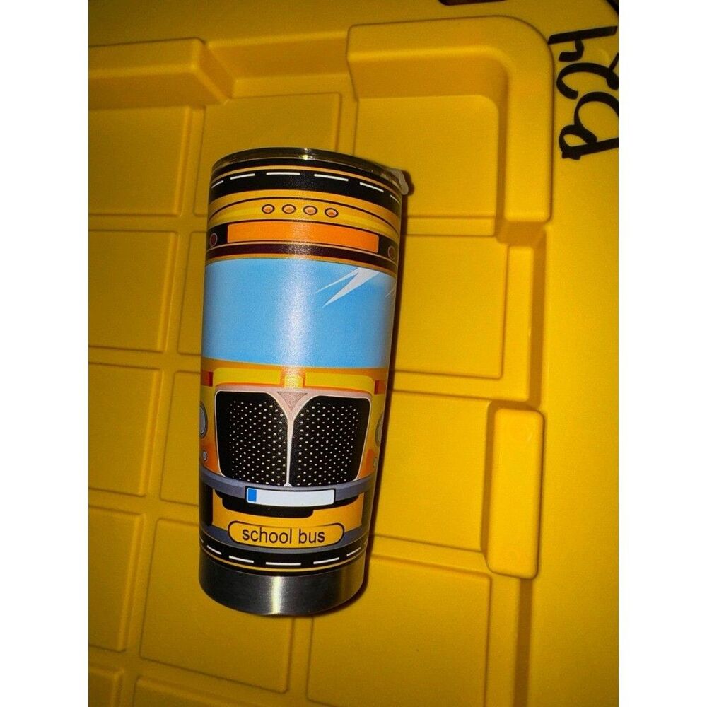20 oz School Bus driver tumbler NEW B24